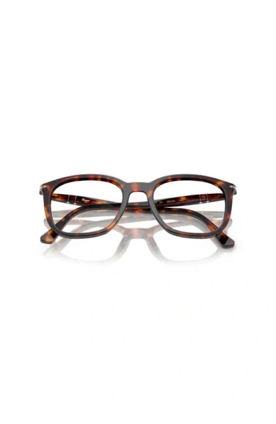 Persol 52mm Rectangle Optical Glasses In Multi