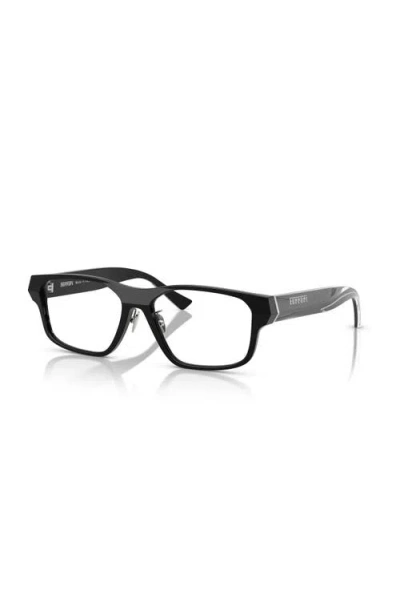 Ferrari 54mm Rectangle Optical Glasses In Black