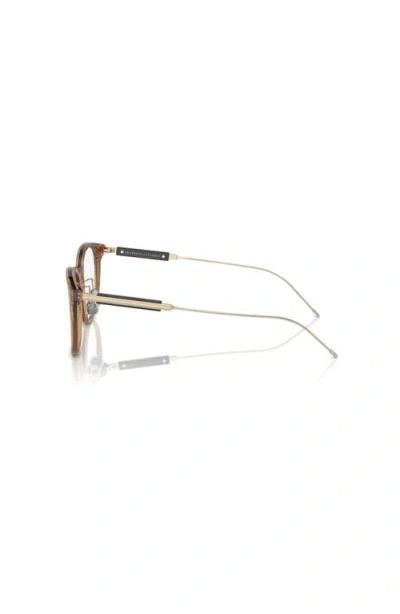 Brunello Cucinelli 51mm Rectangle Optical Glasses In Multi