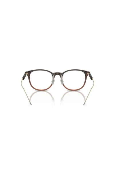 Brunello Cucinelli 51mm Rectangle Optical Glasses In Multi