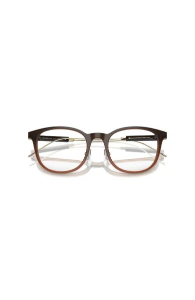 Brunello Cucinelli 51mm Rectangle Optical Glasses In Multi