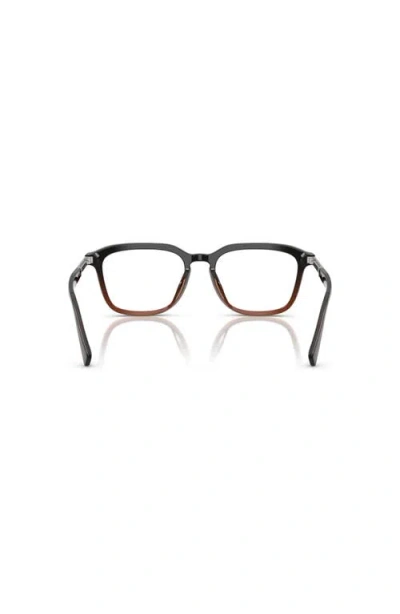 Brunello Cucinelli 53mm Rectangle Optical Glasses In Multi