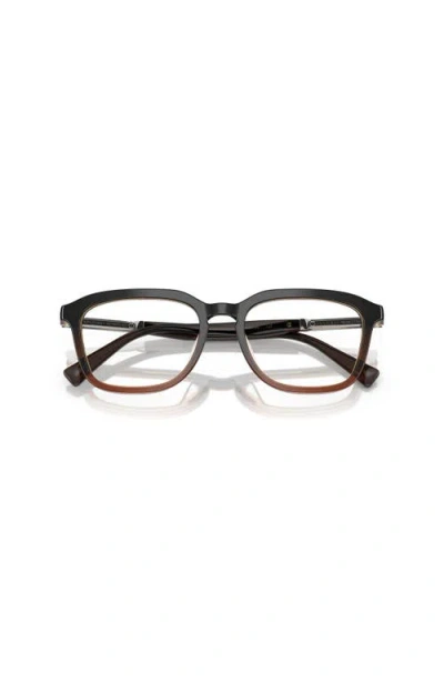 Brunello Cucinelli 53mm Rectangle Optical Glasses In Multi