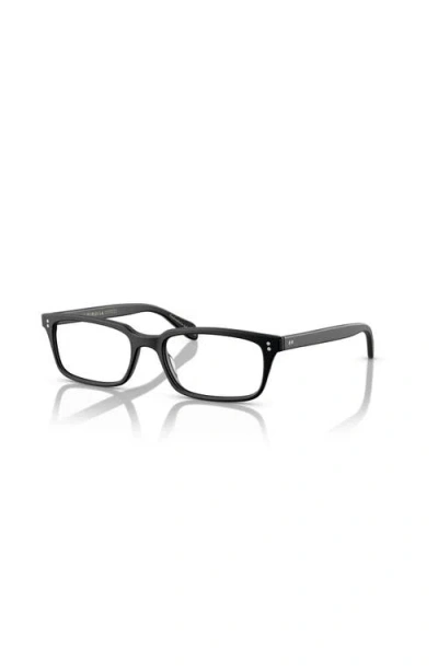 Oliver Peoples 0ov5102 Rectangular Eyeglasses With Glossy Acetate Frames In Black