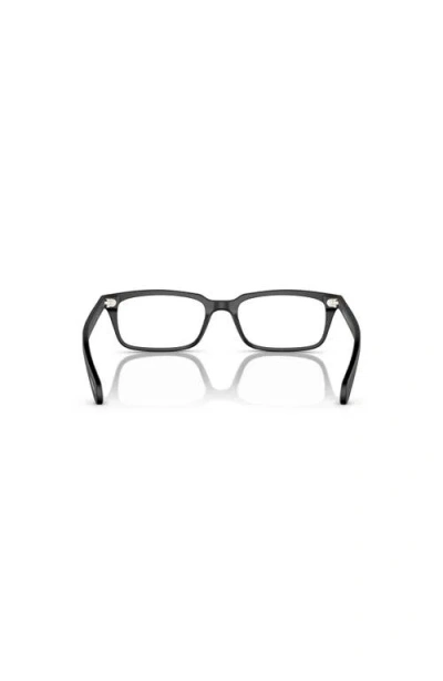 Oliver Peoples 0ov5102 Rectangular Eyeglasses With Glossy Acetate Frames In Black