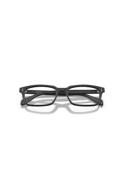 Oliver Peoples 0ov5102 Rectangular Eyeglasses With Glossy Acetate Frames In Black