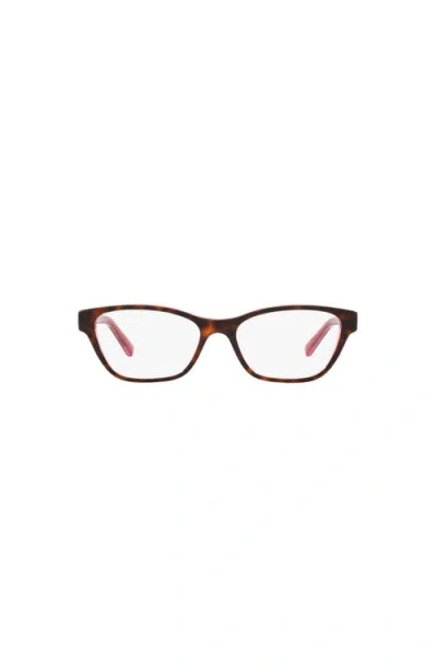 Lenscrafters 52mm Square Optical Glasses In Brown