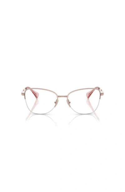 Ralph 53mm Irregular Optical Glasses In Pink