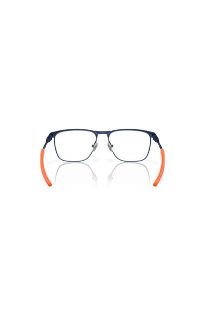 Oakley 49mm Rectangle Optical Glasses In Blue