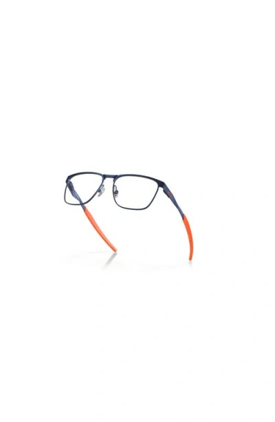 Oakley 49mm Rectangle Optical Glasses In Blue