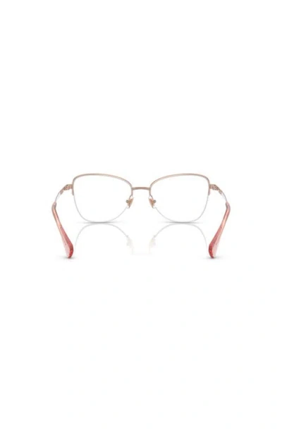 Ralph 53mm Irregular Optical Glasses In Pink