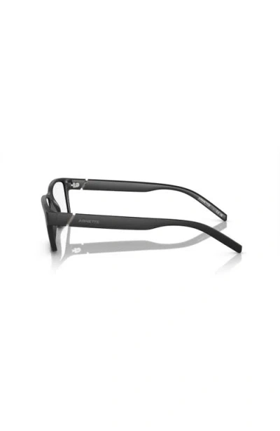 Arnette 52mm Rectangle Optical Glasses In Black