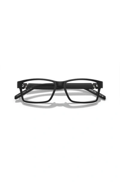 Arnette 52mm Rectangle Optical Glasses In Black