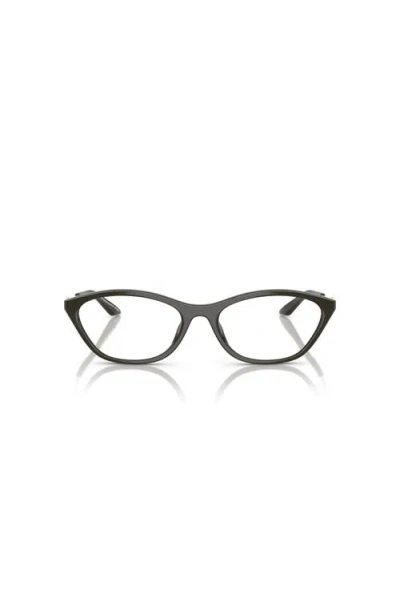 Armani Exchange 54mm Irregular Optical Glasses In Black