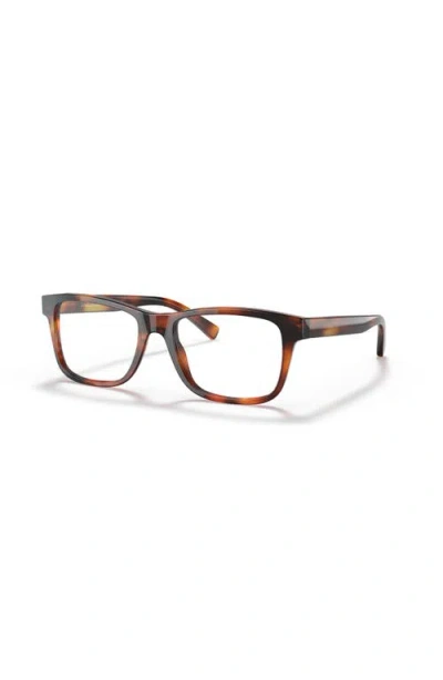 Lenscrafters 54mm Square Optical Glasses In Brown
