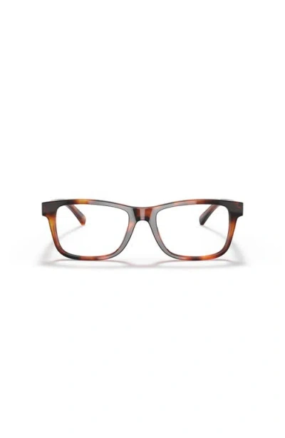 Lenscrafters 54mm Square Optical Glasses In Brown