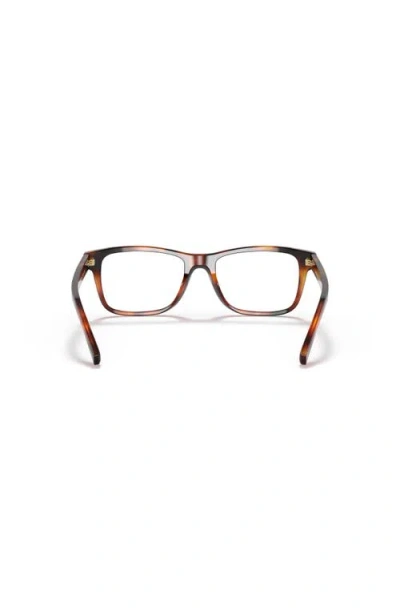 Lenscrafters 54mm Square Optical Glasses In Brown