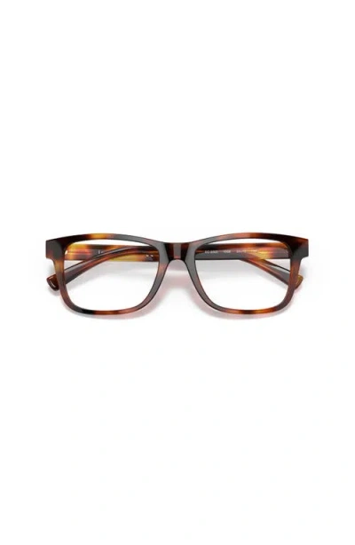 Lenscrafters 54mm Square Optical Glasses In Brown