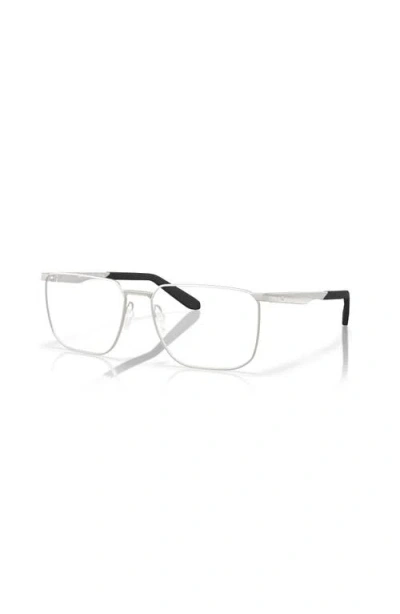 Costa 57mm Square Optical Glasses In Silver