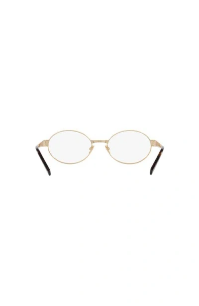 Saint Laurent 55mm Oval Optical Glasses In Multi