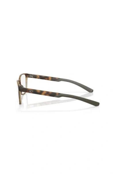 Costa 51mm Rectangle Optical Glasses In Brown
