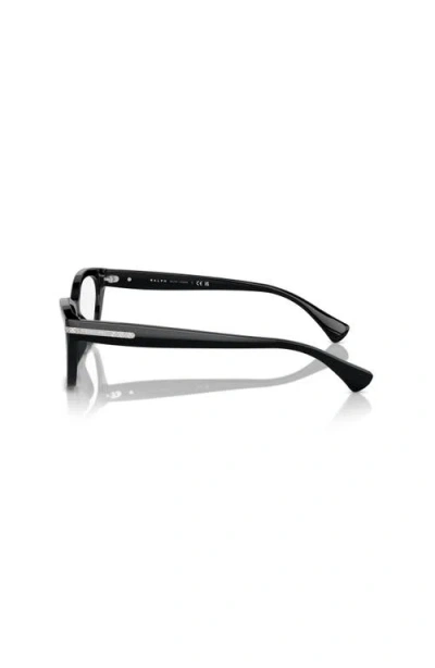 Ralph 53mm Rectangle Optical Glasses In Black