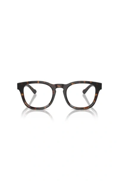 Ferrari 49mm Round Optical Glasses In Brown