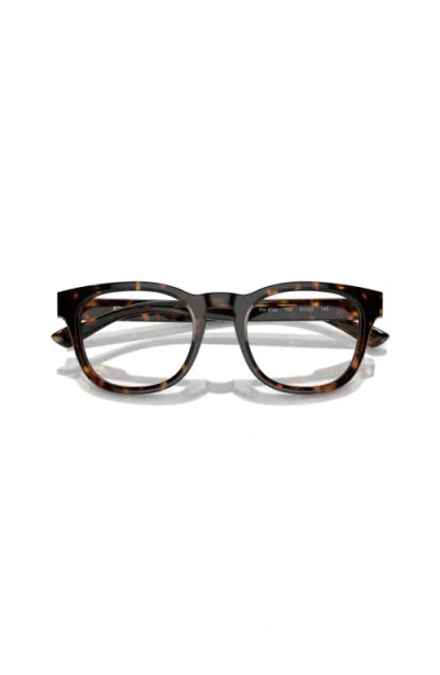 Ferrari 49mm Round Optical Glasses In Brown
