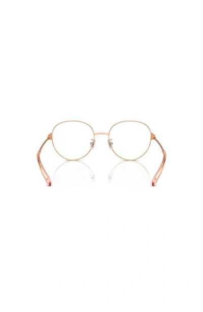 Tory Burch 52mm Round Optical Glasses In Gold