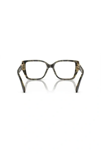 Michael Kors 54mm Square Optical Glasses In Black