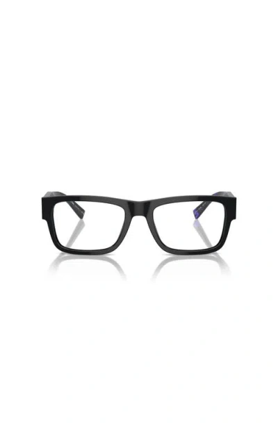 Prada 54mm Rectangle Optical Glasses In Multi