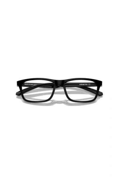 Arnette 54mm Rectangle Optical Glasses In Black