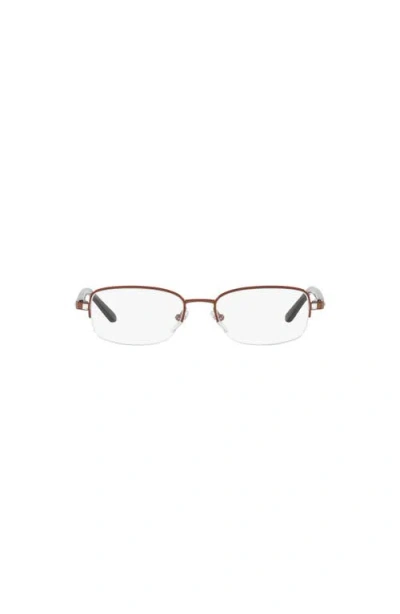 Sferoflex 49mm Rectangle Optical Glasses In Brown