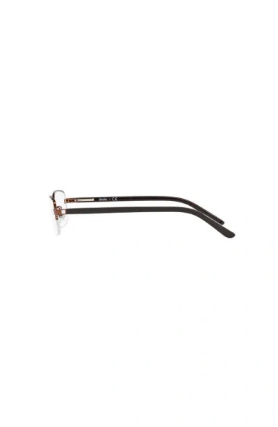 Sferoflex 49mm Rectangle Optical Glasses In Brown