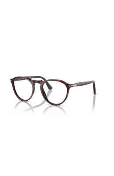 Persol 51mm Phantos Optical Glasses In Brown