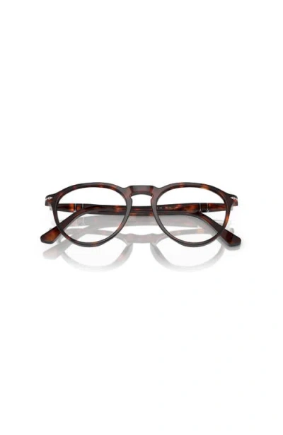 Persol 51mm Phantos Optical Glasses In Brown