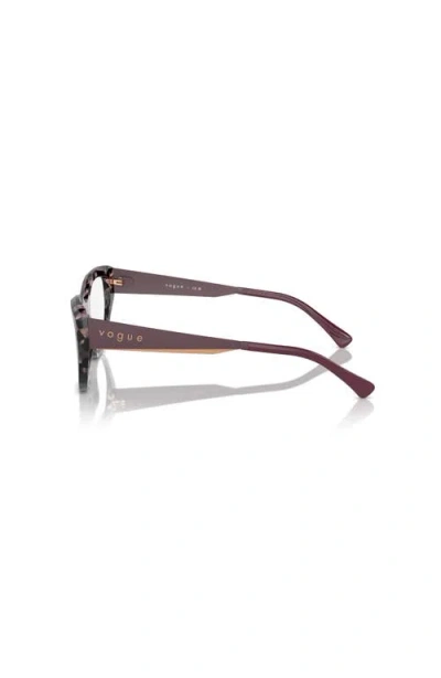 Vogue Eyewear 51mm Irregular Optical Glasses In Multi