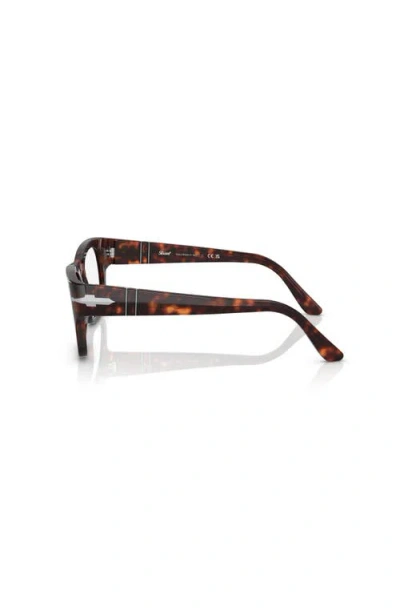 Persol 50mm Rectangle Optical Glasses In Black
