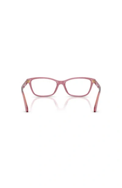 Versace 54mm Cat Eye Optical Glasses In Pink