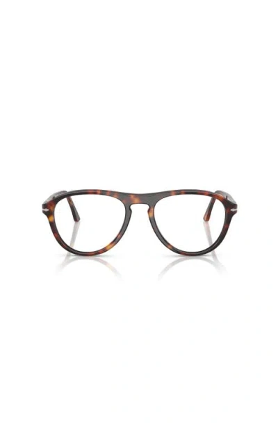 Persol 55mm Pilot Optical Glasses In Brown