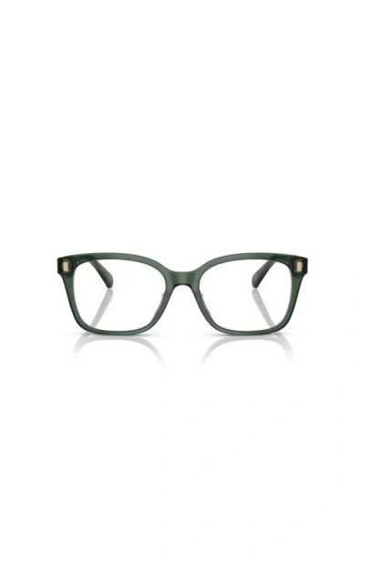 Ralph 55mm Rectangle Optical Glasses In Green