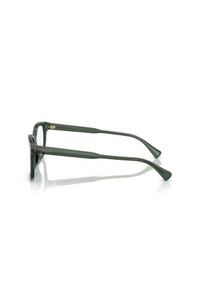 Ralph 55mm Rectangle Optical Glasses In Green