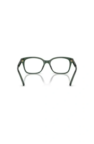 Ralph 55mm Rectangle Optical Glasses In Green