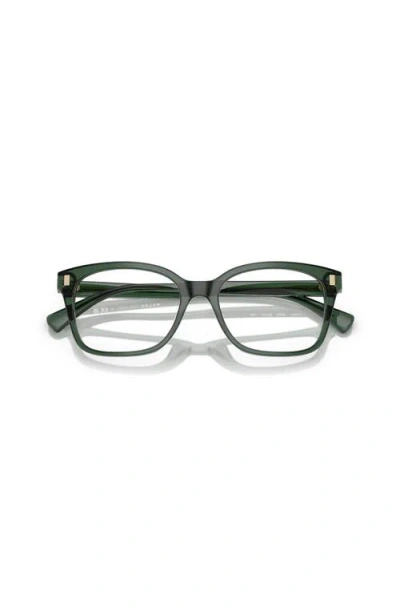 Ralph 55mm Rectangle Optical Glasses In Green