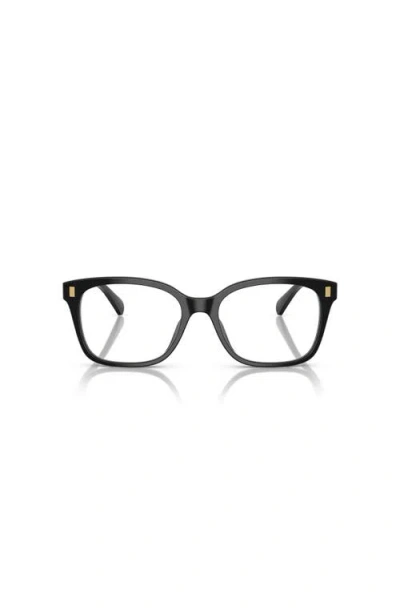 Ralph 55mm Rectangle Optical Glasses In Black