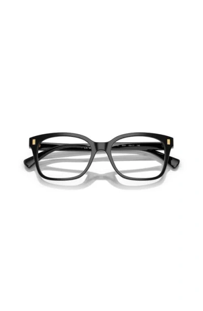 Ralph 55mm Rectangle Optical Glasses In Black