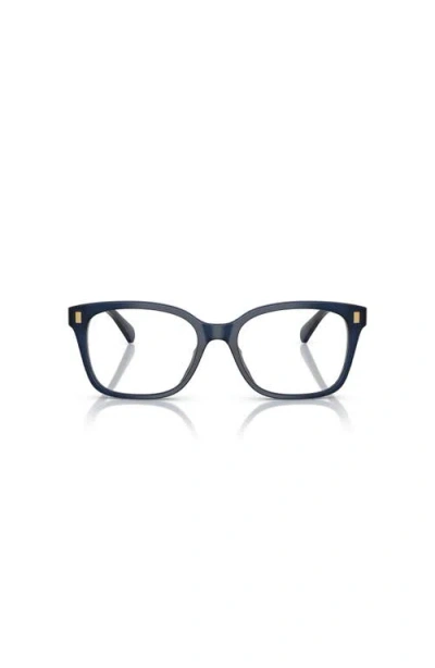 Ralph 53mm Rectangle Optical Glasses In Black