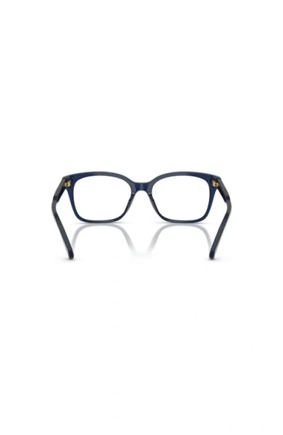 Ralph 53mm Rectangle Optical Glasses In Black