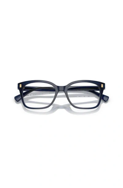 Ralph 53mm Rectangle Optical Glasses In Black