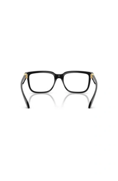 Versace 55mm Square Optical Glasses In Black